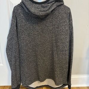 HOMAGE Heather Gray Hooded Sweater